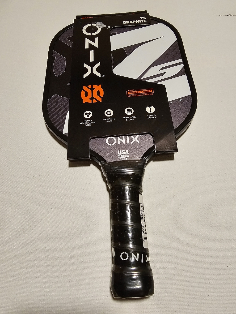 ONIX Graphite Z5 Pickleball Paddle - Black/Gray/White New